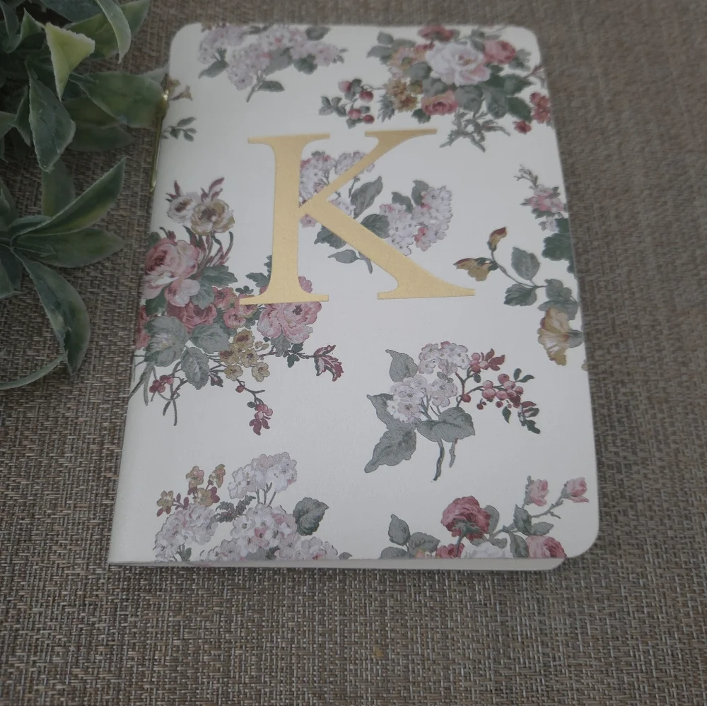 Laura Ashley Floral Journal with Gold Letter K